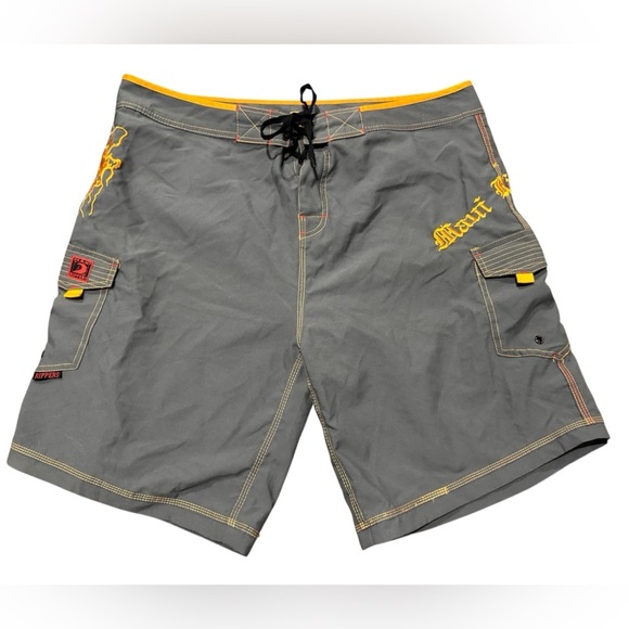 Maui Rippers HAWAIIAN OCTO TAKO FISHING Tactical Board Shorts Size 42 - Picture 11 of 11